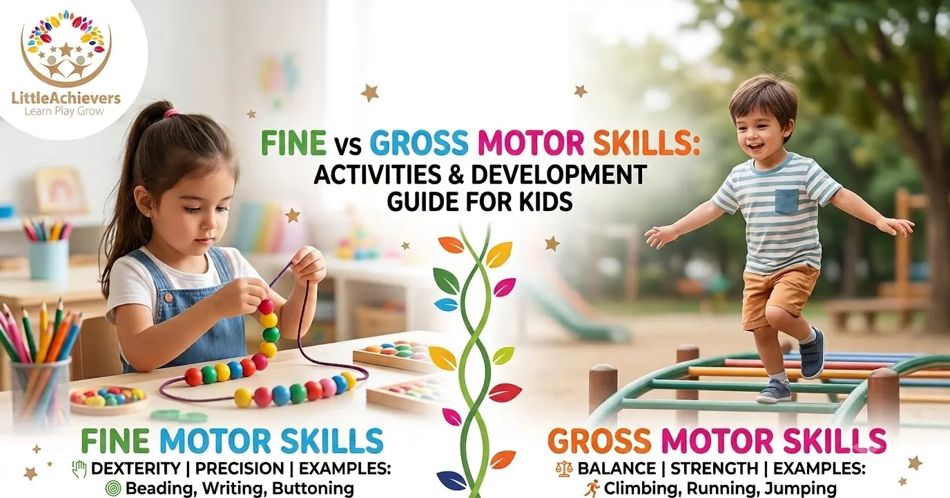 Fine vs Gross Motor Skills: Activities and Development Guide for Kids