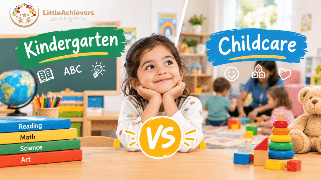 Kindergarten vs Childcare: Which Is Best for Your Child?